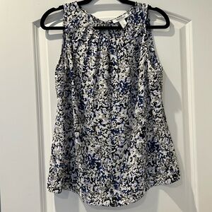 White House Black Market Sleeveless Blouse, Medium